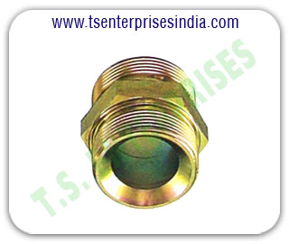 Hydraulic Adaptors Hydraulic Union Hydraulic hose pipe Hex Nipple Hydraulic Hose Pipe Fitting Adaptors manufacturers suppliers in india punjab ludhiana