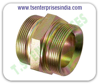 Hydraulic Adaptors Hydraulic Union Hydraulic hose pipe Hex Nipple Hydraulic Hose Pipe Fitting Adaptors manufacturers suppliers in india punjab ludhiana