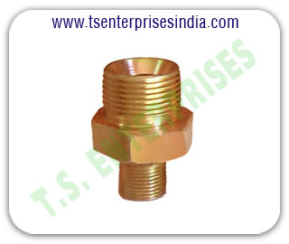 Hydraulic Adaptors Hydraulic Union Hydraulic hose pipe Hex Nipple Hydraulic Hose Pipe Fitting Adaptors manufacturers suppliers in india punjab ludhiana